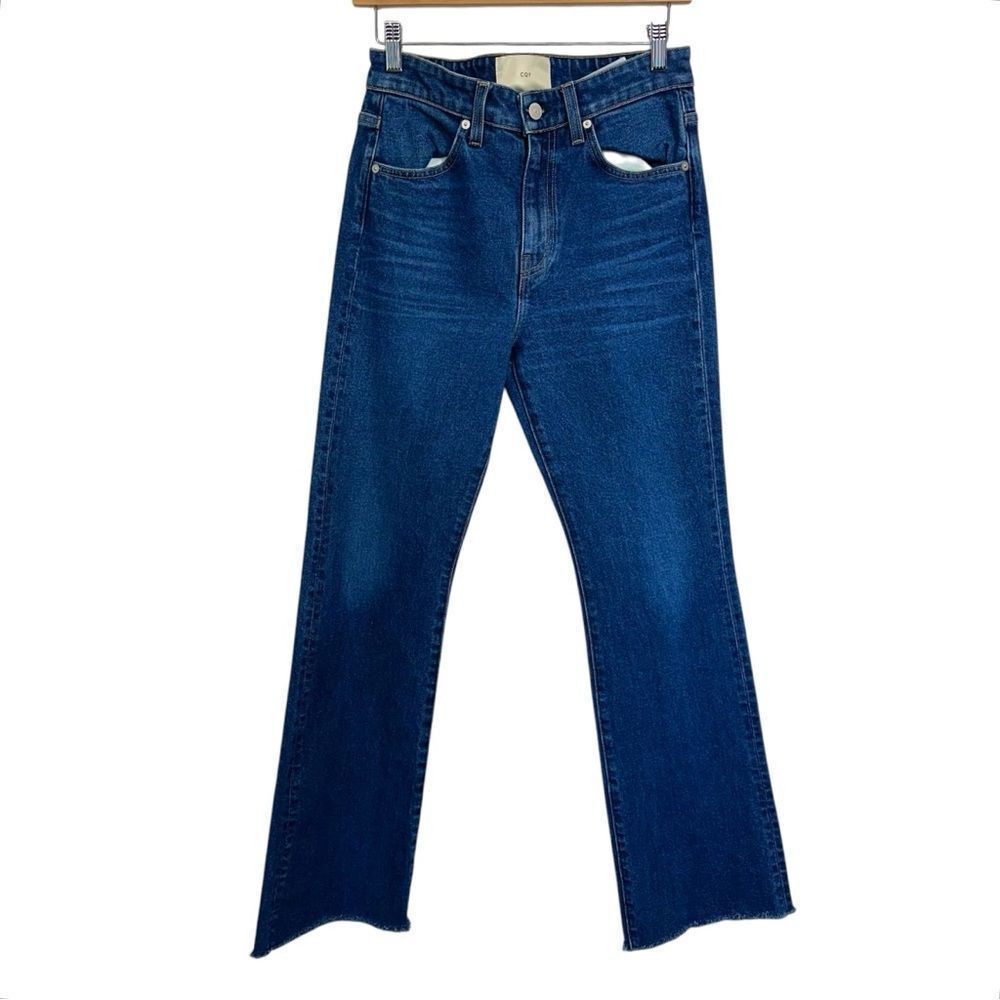 CQY Medium Wash Straight Leg Cut Jeans, 26‎